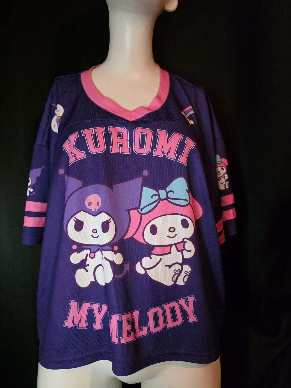 Sanrio XL My Melody Kuromi Crop Jersey